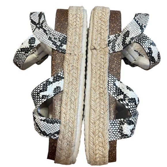 Pierre Dumas platform snakeskin espadrilles sandal - Picture 3 of 8